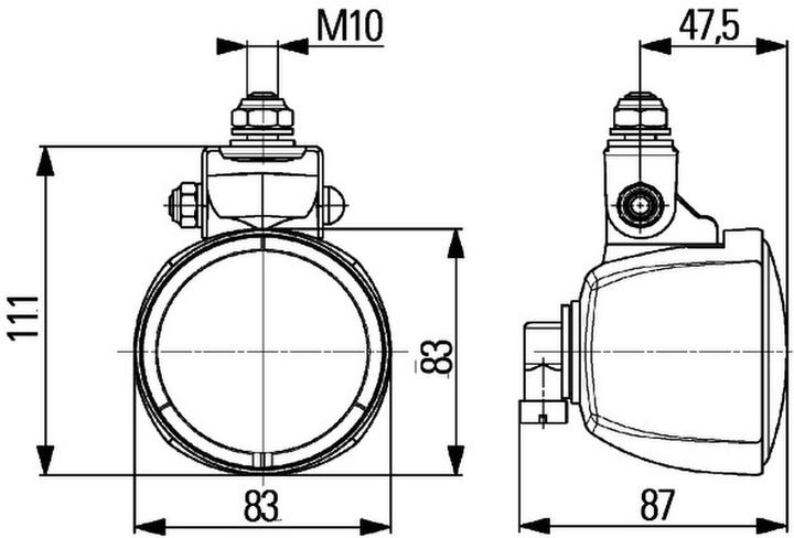 Immagine prodotto Hella Fari da lavoro alogeni Module 70 12V a plafone con illuminazione ad ampio raggio