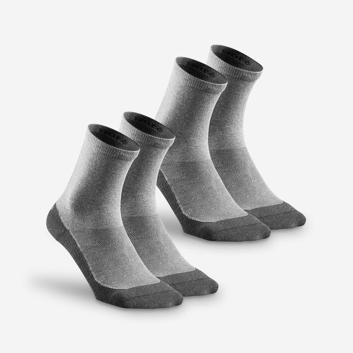 Actual product image Quechua socks hike 50 high x2 334348 (43, 46)