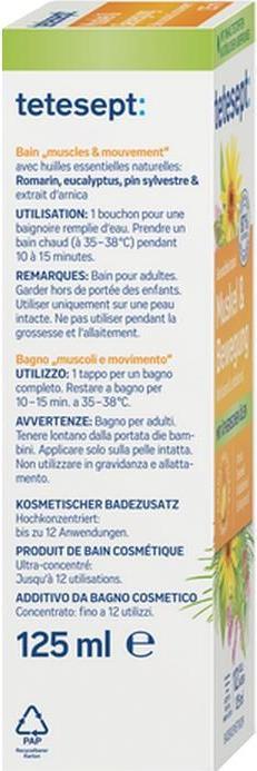 Actual product image Tetesept Muscle & Movement 125 ml (125 ml, Bath oil)