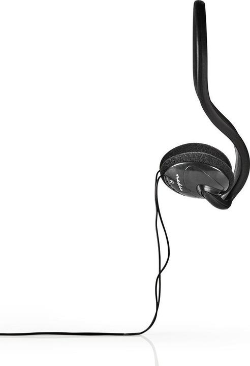 Immagine prodotto Nedis Cuffie on-ear con cavo da 3,5 mm Lunghezza cavo: 2,10 m Nero 2,10 m Nero, Taglia unica (Cablato)