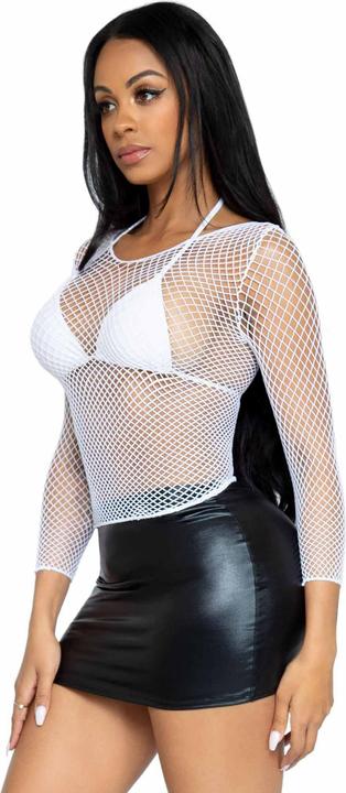 Produktbild Leg Avenue Long Sleeves Fishnet Top (One Size)