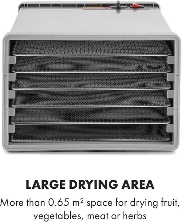 Produktbild Klarstein Fruit Jerky Pro 6 Dörrautomat Dehydrator 6 Etagen Edelstahl