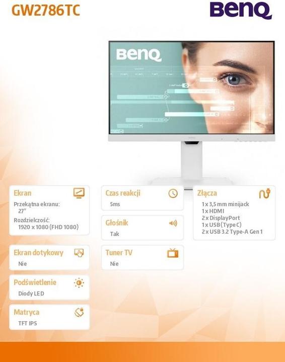 Produktbild BenQ GW2786TC (1920 x 1080 Pixel, 27")