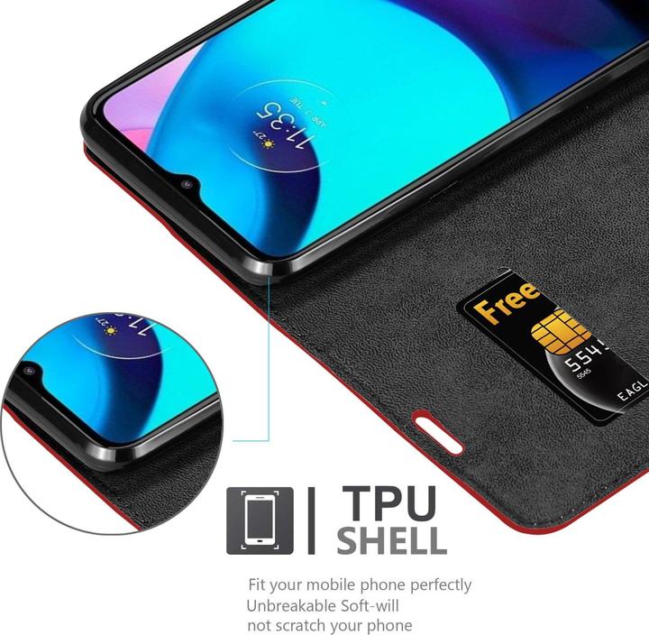 Actual product image Cadorabo Book Invis. Magnet sleeve (Motorola E30, Motorola Moto E20, Motorola Moto E40)