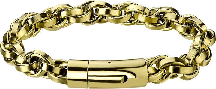 Immagine prodotto Star Piercing Armband vergoldet Seilkette (22 cm, senza ottone, Acciaio chirurgico 316L)