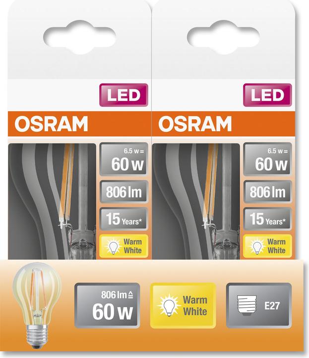 Produktbild Osram Led Retrofit Classic A (E27, 6.50 W, 806 lm, 1 x, E)