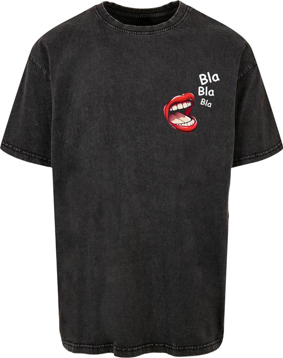 Actual product image Merchcode Bla Bla Bla Comic Acid Washed Oversized Tee - 112879 (XS)