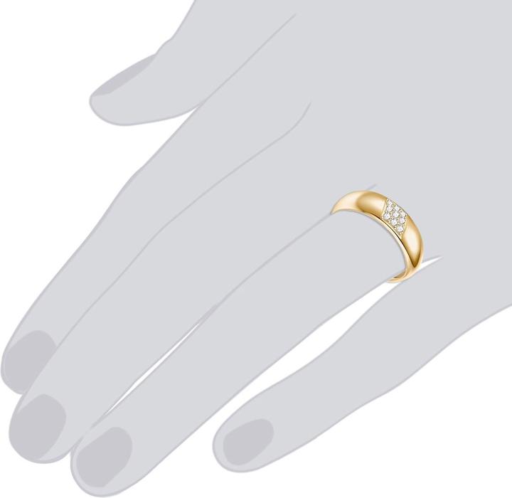 Image du produit Rafaela Donata Femme argent sterling zirconium or jaune - 11404 (56, Argent 925)