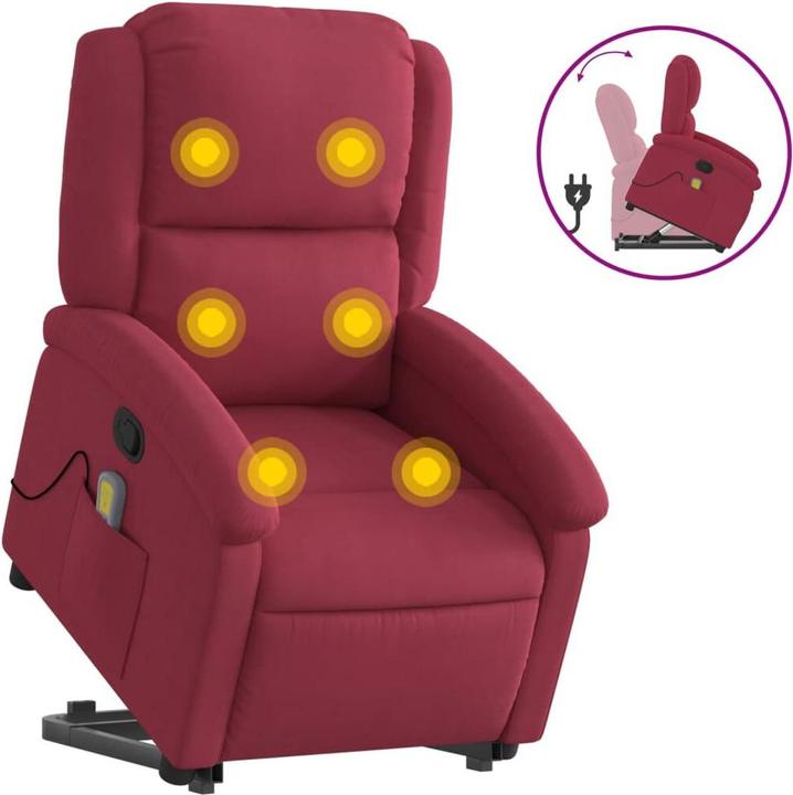 Immagine prodotto VidaXL Sedia per massaggi con aiuto in piedi in velluto