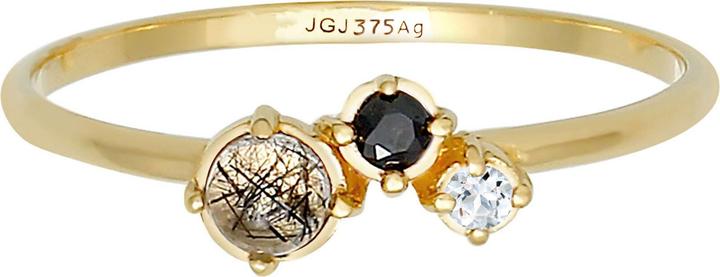 Image du produit Elli DIAMONDS Bague diamant (0.03 ct.) topaze tourmaline 375 or jaune (54, 375/9 K)