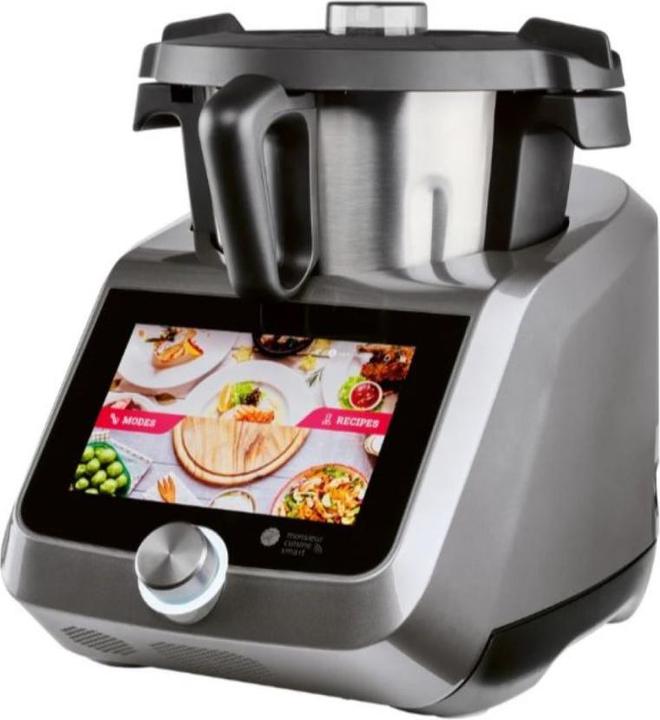 Silvercrest Monsieur Cuisine smart SKMS 1200 B2 Robot de cuisine - Titanium (1050 W)