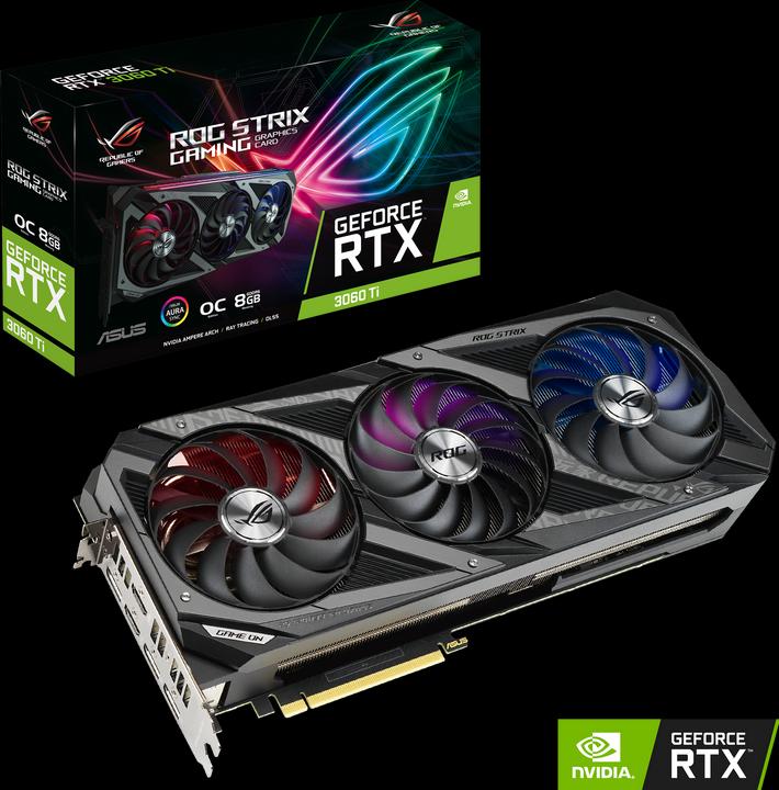 Produktbild ASUS GeForce ROG STRIX RTX 3060 Ti O8G-GAMING (8 GB)