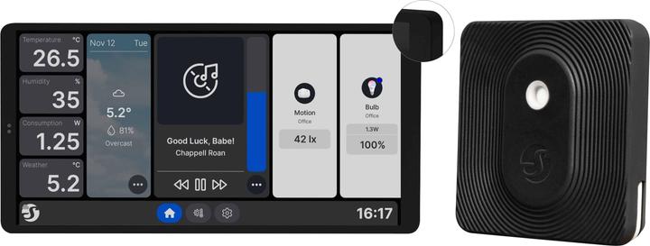 Actual product image Shelly Wall Display X2 Black + Blu H&T Black