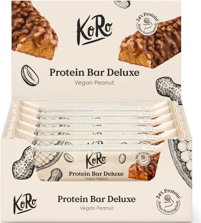 KoRo Protein Bar Deluxe (Peanuts, 12 pcs., 660 g)