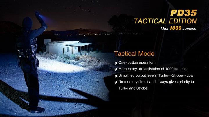 Actual product image Fenix Pd35 Tac (13.70 cm, 1000 lm)