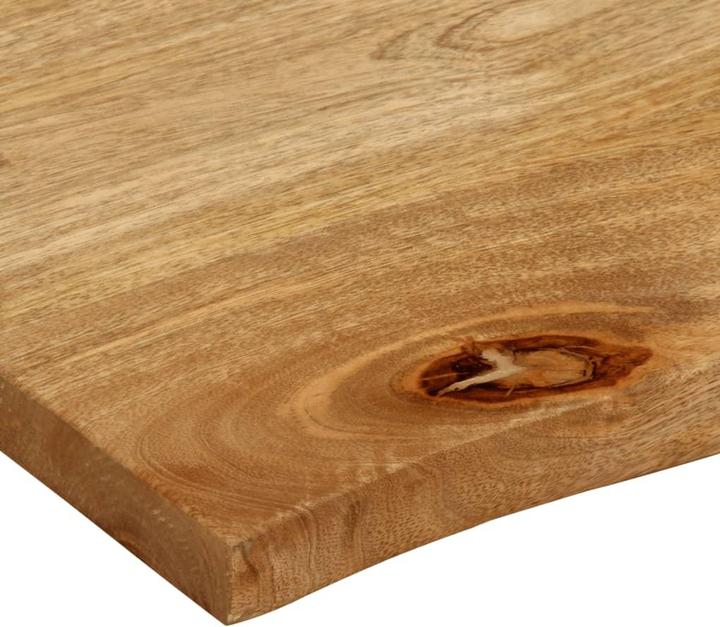 Actual product image VidaXL Table top tree edge wooden top for dining table 60x60cm solid wood mango (60 x 60 x 2.5 cm)