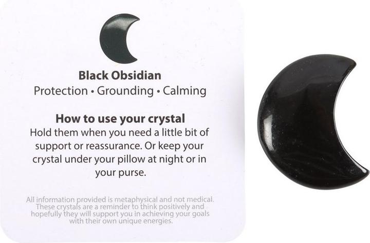 Actual product image Something Different The Darkest Nights Obsidian Moon Decorative Crystal