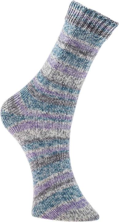 Actual product image Rico Design Wool Bamboo for socks 4-thread, 100 g, Purple Blue (420 m)