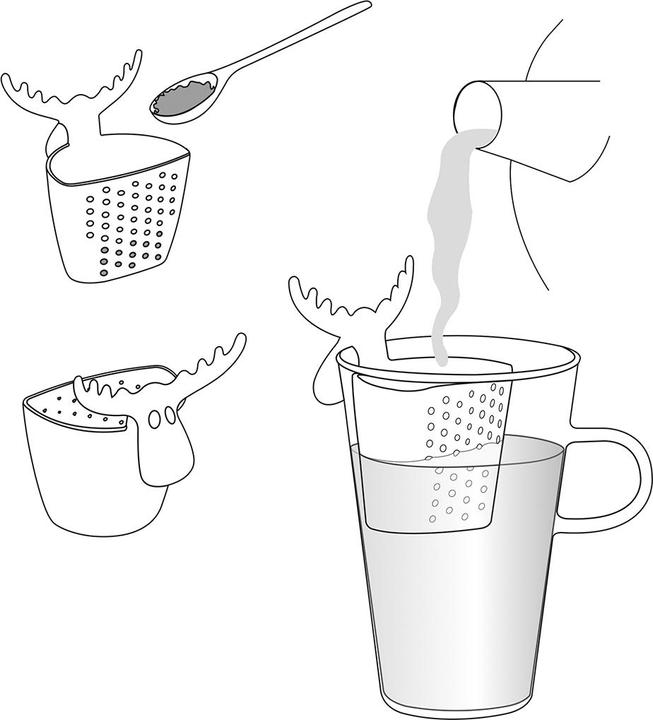 Actual product image Koziol Tea strainer Rudolf