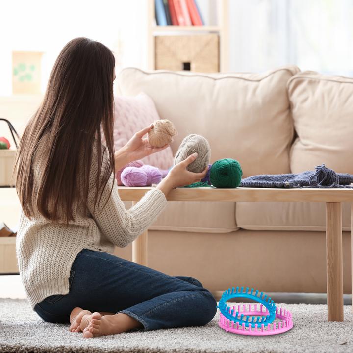 Actual product image Relaxdays Knitting ring set