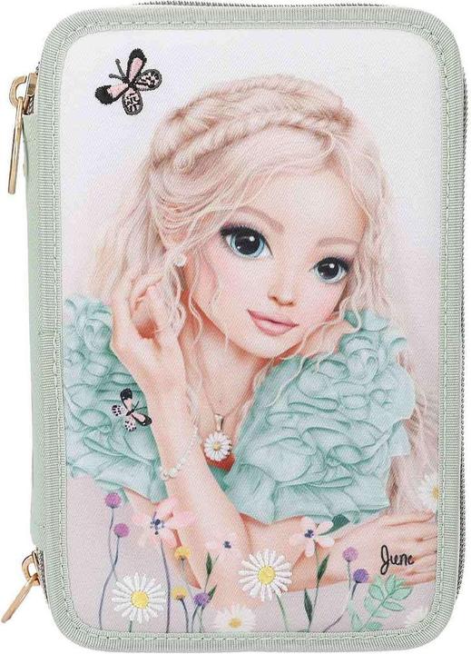 Productafbeelding Top Model Topmodel - TOPModel Triple Pencil Case SUMMER FEELING - Sage Green (413303)