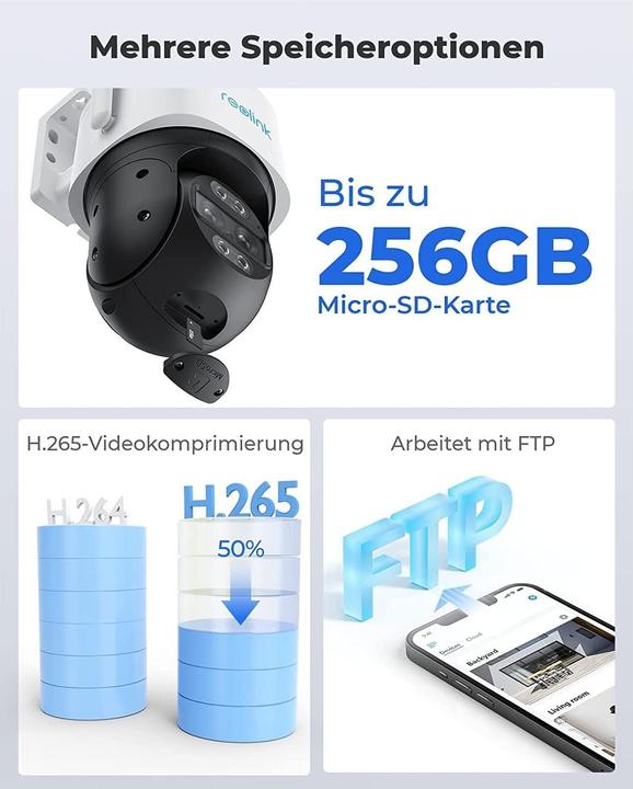 Produktbild Reolink TrackMix WiFi inkl. Micro-SD (3840 x 2160 Pixels)