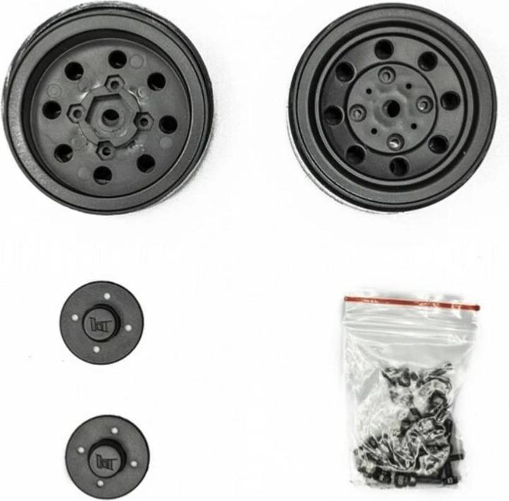 Image du produit Hobbytech Jantes 1.9" Beadlock Noir, 1 paire, Taille de la jante : 1.9
