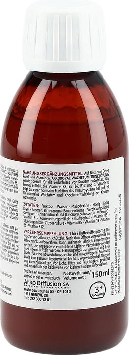 Actual product image Arkopharma Arkoroyal Junior Sirup Wachstum (1 Piece, Liquid, 232 g)