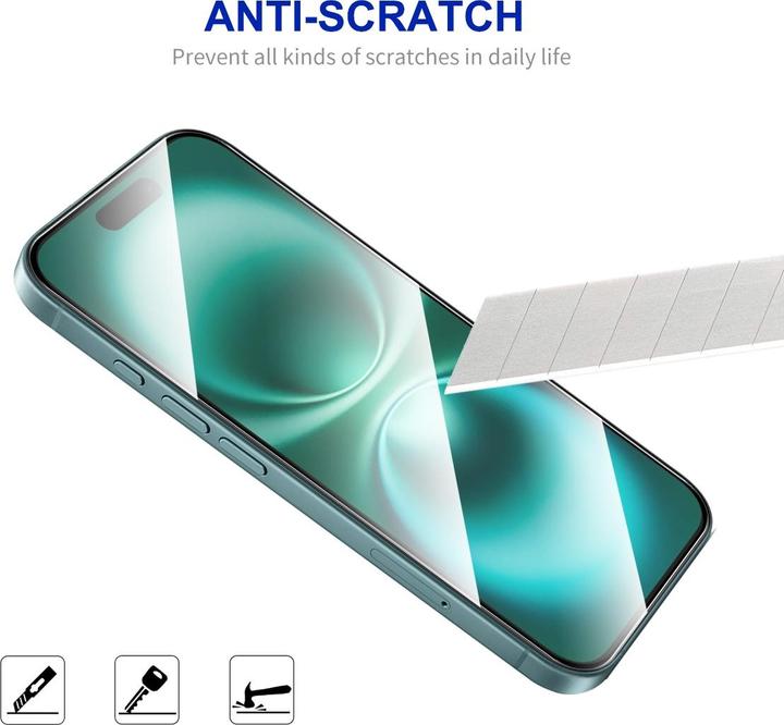 Enkay Easy Glass armoured glass screen protector (1 Piece, Apple iPhone 16)