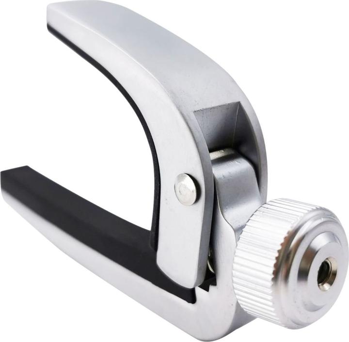 Produktbild Mozo Kapodaster für Gitarre aus Metall, silberfarben (Kapodaster)