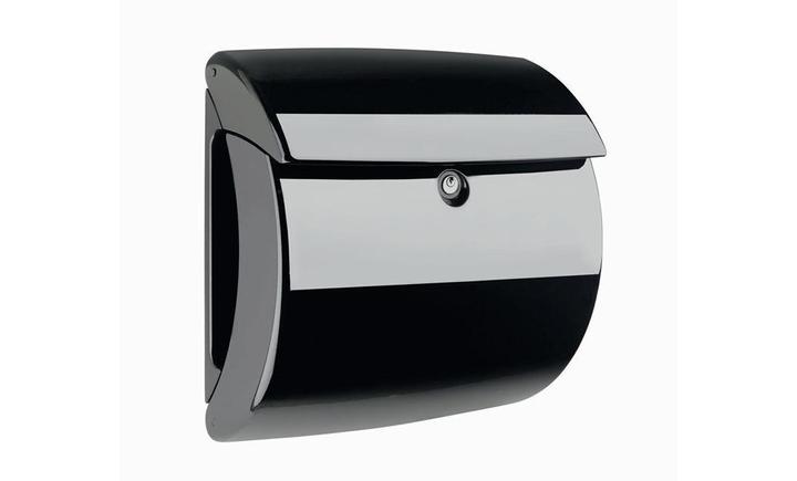 Produktbild Burg Wächter Briefkasten Kunststoff BxHxT 400/380/178 mm Piano 886 schwarz Öffnungsstopp