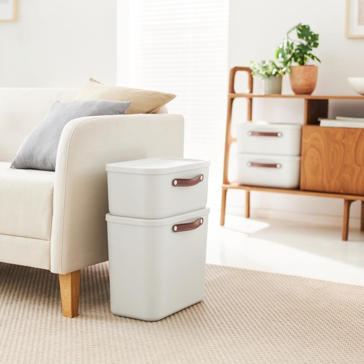 Image du produit Rotho Lot de 2 boîtes de rangement 12 l et 25 l MALOJA (25 l)