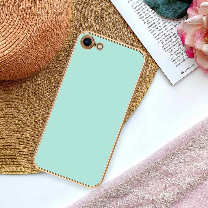 Actual product image Cadorabo Case for Apple iPhone 7 / 7S / 8 / SE 2020 in TPU with camera protection LM130 Style (Apple iPhone 7, Apple iPhone SE (2nd Gen))