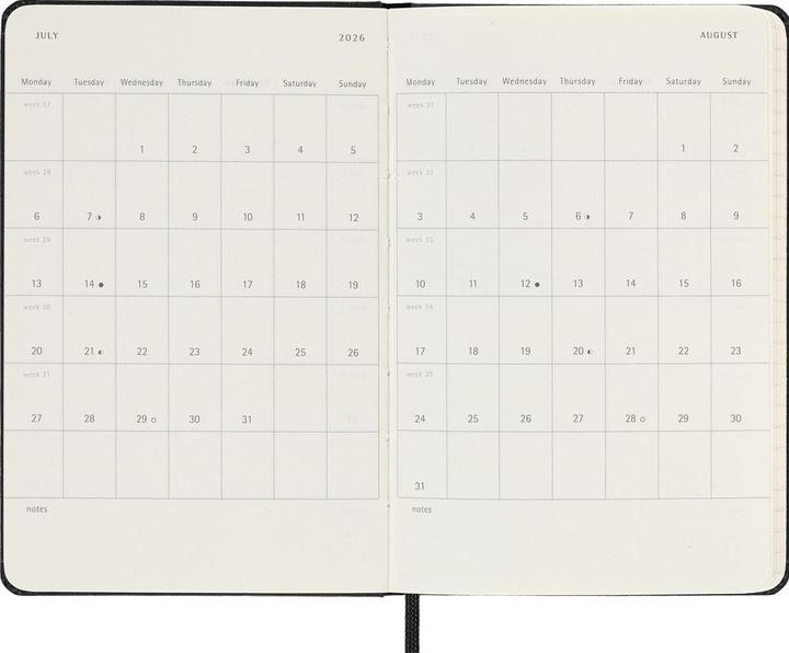 Produktbild Moleskine Taschenagenda Daily (9 x 14 cm, Englisch)