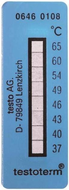 Immagine prodotto Testo Striscia di misurazione della temperatura Striscia di misurazione della temperatura 50 x 18 mm
