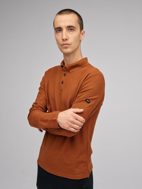 Actual product image Mover Plastic Free Sportswear Long Sleeve Merino Polo (XL)