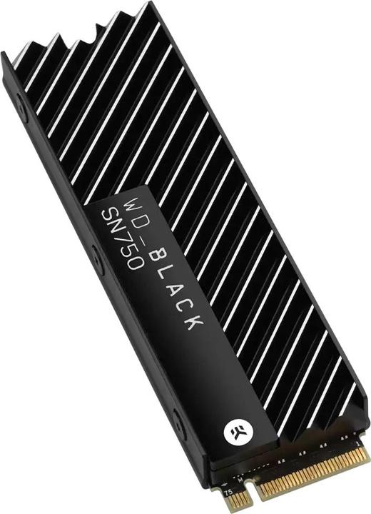 Actual product image WD Black SN750 Gaming - with heatsink (500 GB, M.2 2280)