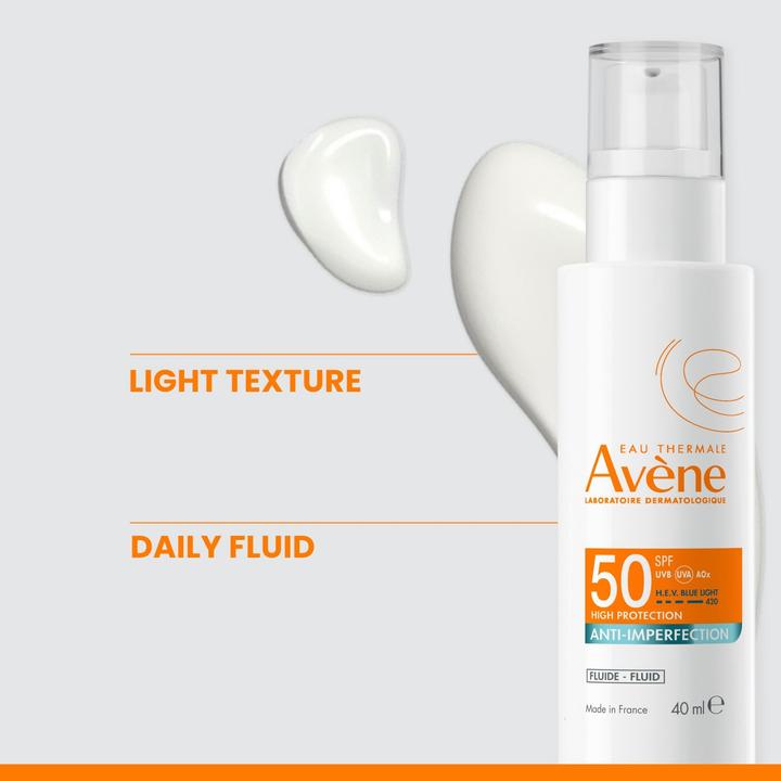 Actual product image Avène Anti-impurity fluid (Sun cream face, SPF 50, 40 ml)