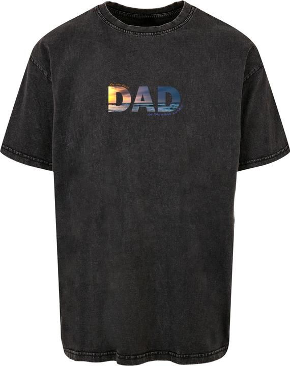 Merchcode For The Best Dad Acid Washed Heavy Oversized Tee - 117755 (L)