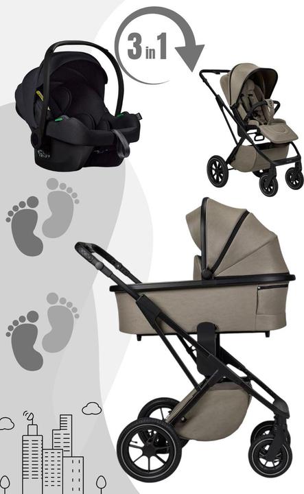 Produktbild Moon PIÙ Kinderwagen Set inkl. Cosmo 2.0. Babyschale
