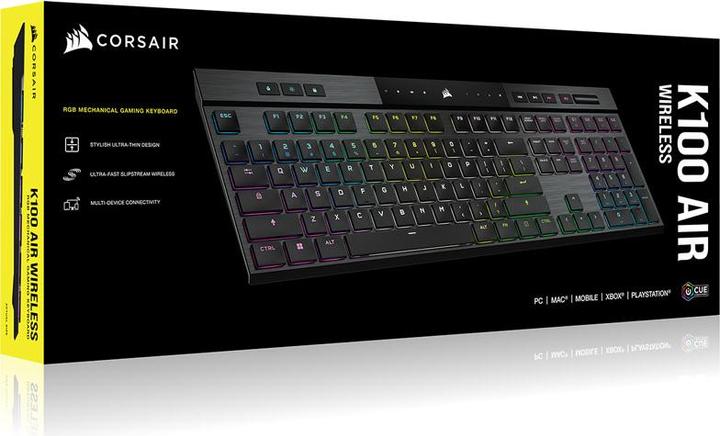 Produktbild Corsair K100 Air (DE, Kabellos, Kabelgebunden)