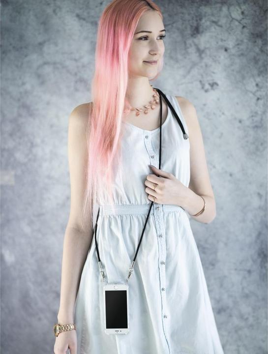 Produktbild Hama Cross-Body-Cover mit Umhängekordel für Samsung Galaxy S20 (5G), Transparent (Samsung Galaxy S20 5G)