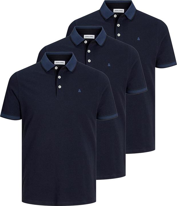 Jack & Jones 3er Pack Paulos - Slim Fit Poloshirt