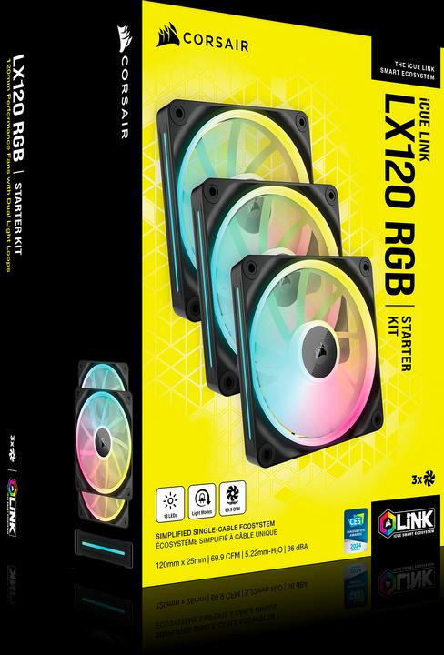 Produktbild Corsair Link LX120 (120 mm, 3 x)
