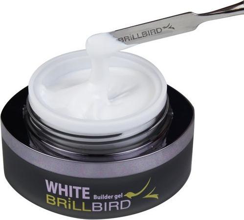 Produktbild BrillBird White Builder Gel - Perfektes Weiss 15ml (Nagellacktrockner, Weiss)
