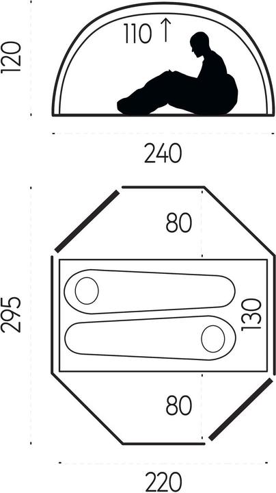 Productafbeelding Fjällräven Abisko Uitzicht 2 (Koepeltent, 2.70 kg, 2 personen)