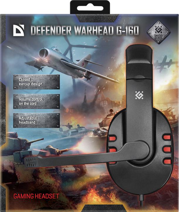 Actual product image Defender Warhead G-160 Raudona (64113) (Cable)