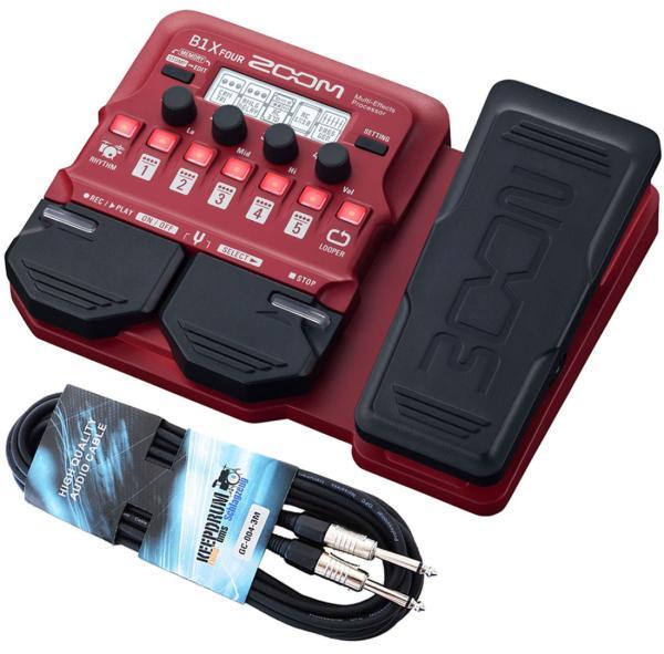 Produktbild Zoom B1X FOUR Bass-Effektgerät mit Klinkenkabel 3m (E-Gitarre)