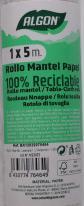 Image du produit Algon feuilles1 rouleau de nappe avec mandrin 1x5m