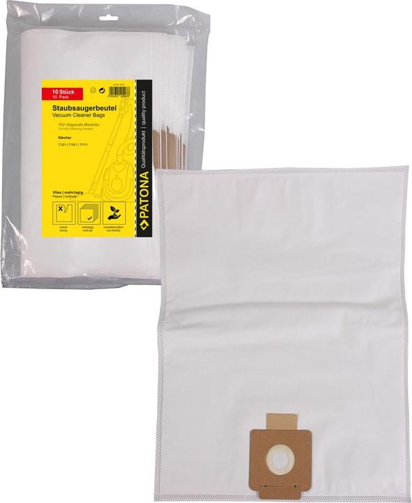 Image du produit Flickbee 10 sacs à poussière en non-tissé pour Kärcher T10/1 T 12/1 T15/1 T17/1 TSS 12 6.904-315.0 | (10 x)